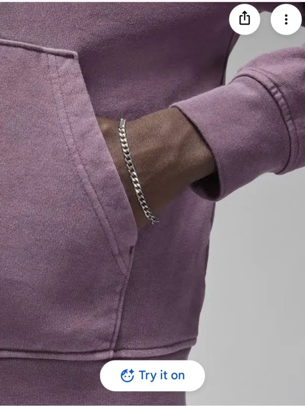 Nike Jordan Washed Lavender Pullover Hoodie